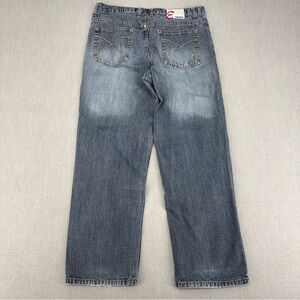 Eddie Domani Y2K Men's Relaxed Jeans 36x32 Faded Distressed Baggy Grunge Denim